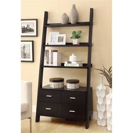 Coaster Coaster 800319 Bookcases Leaning Ladder Bookshelf with 2 Drawers 800319